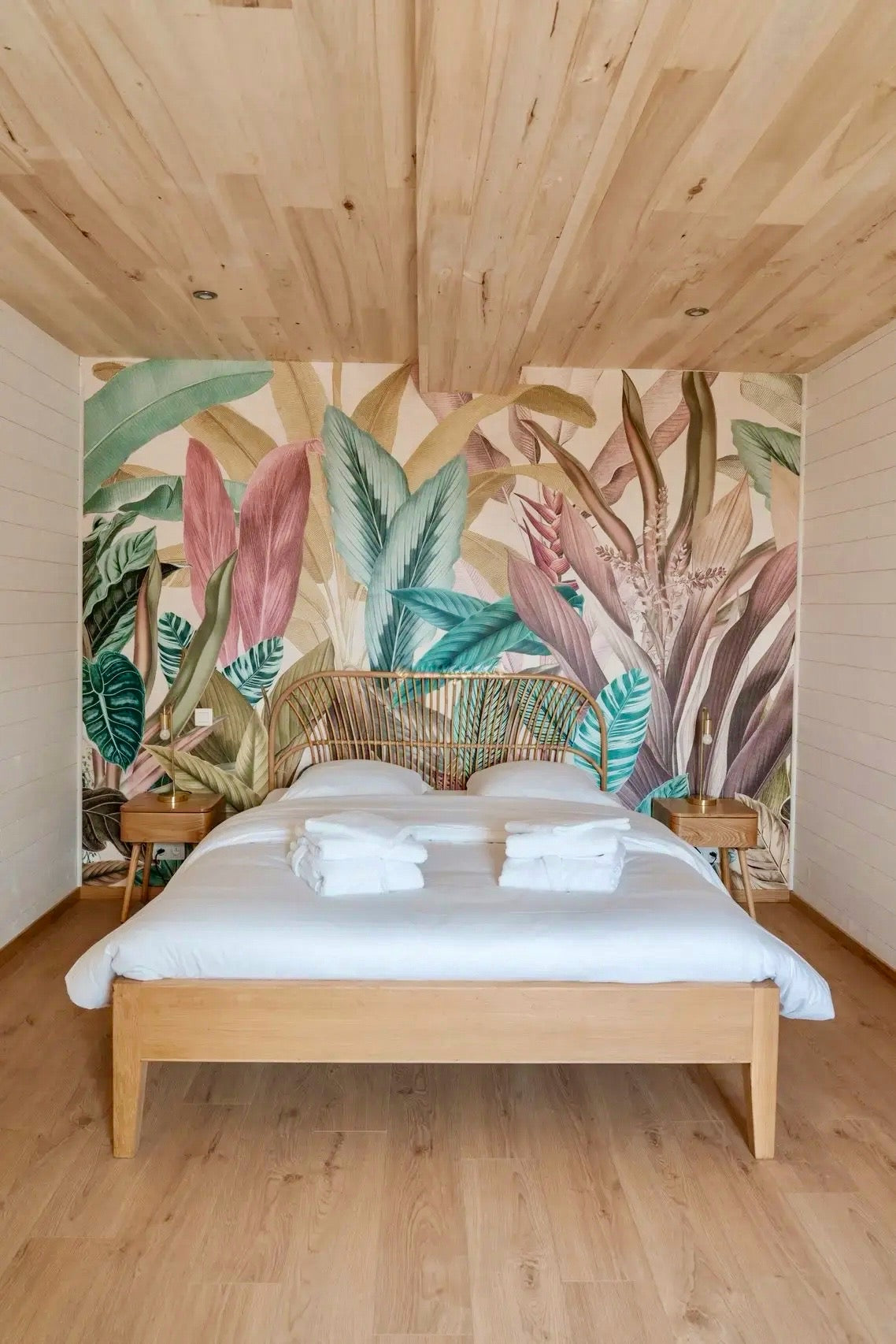 Chambre privative et SDB partagée - Lit double